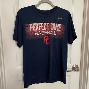Perfect Game Baseball Dark Blue Nike Dri-Fit Shirt